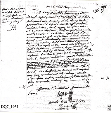 A document noting Angélique Dorothée Babaud's age – courtesy of the famille parisiennes website
