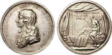 Token of Louis-Charles at the age of ten – Courtesy of Wikimedia