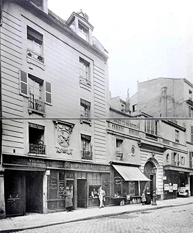 No 19, Rue de Cherche-Midi, taken around the turn of the 20th Century – adapted from the Fromageot book