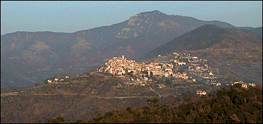 View of Perinaldo from the west