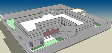 Housing layout axonometric