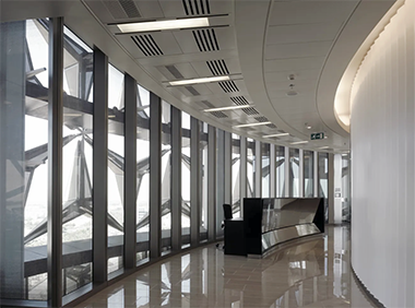 The view along a circulation corridor – with the permission of AHR Architects © Christian Richters