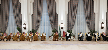 A view directly across the majlis of the Diwan – permission requested from the Diwan al-Amiri