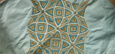 Decorated silk pattern