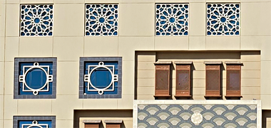 Detail of the south face of the Fanar – courtesy of Fadi Hassen