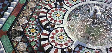 Syrian mosaic tilework