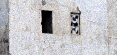 Detail of the mihrab on a mosque at Sumaismah, 1975