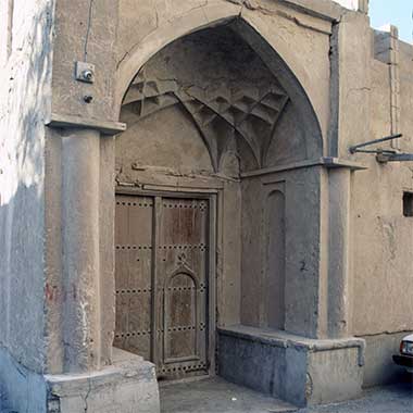 The entrance to an old residential compound in Doha