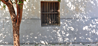 A small window in the wall of the mosque – courtesy of Fadi Hassen