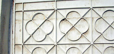 Detail of a steel gate