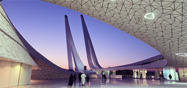 Looking west at dusk from the University mosque – courtesy of Fadi Hassen
