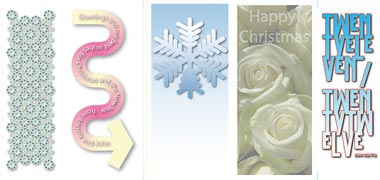 A selection of rough designs for the 2011/12 greeting cards