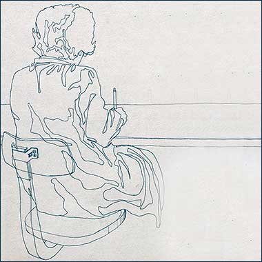 Sketch of a draftswoman