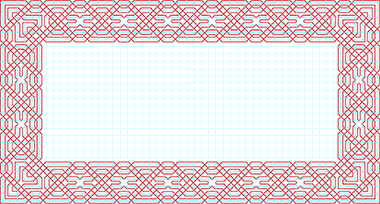 A geometrically derived frame pattern