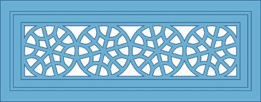 The central pattern for a Wakra wall panel