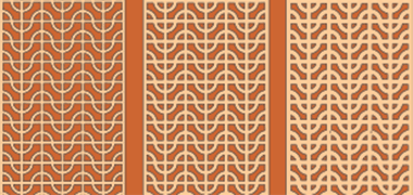 Detail of the basic grid for a running pattern
