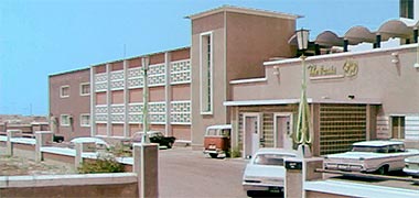 The Oasis Hotel in 1965 – image developed from a YouTube video