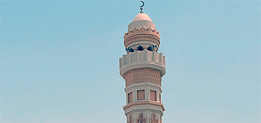 The minaret of the Ain Khalij mosque in Doha