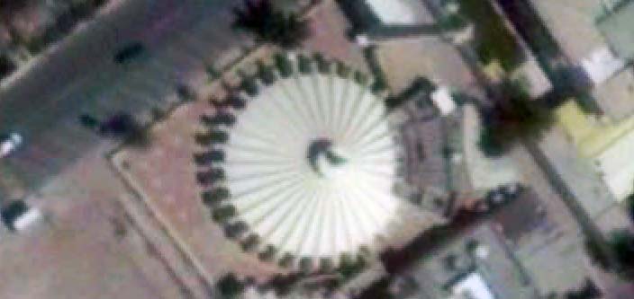 The Ahmed Yusef al-Jaber mosque – courtesy of Google Earth