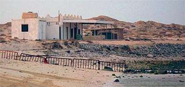A beach villa