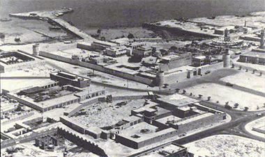 An aerial view of the Diwan al Amiri looking from the south-west