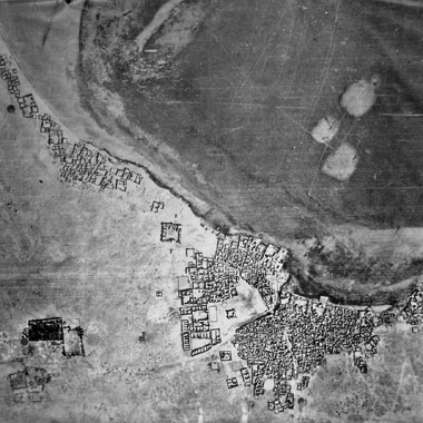 An early aerial photograph of Doha and al-Bida – with permission from Dr Robert Carter
