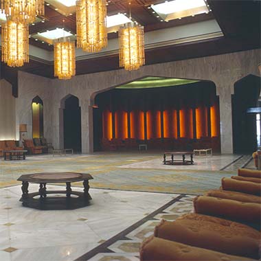 The majlis of the Guest Palace, June 1980