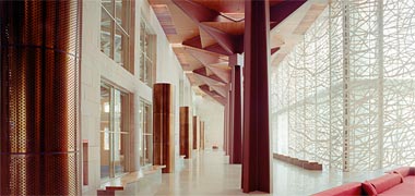 View within the Hamad Bin Khalifa University Student Center