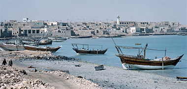 A view west along the foreshore at al-Khor in March 1972