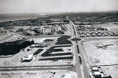 An aerial view looking east of the White Palace area – permission requested