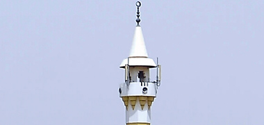 The minaret of a mosque in Doha