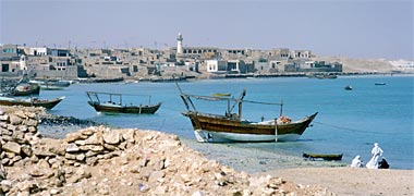 Looking along the inlet at al-Khor in 1972