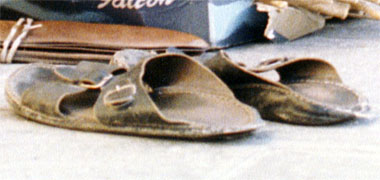 An old pair of sandals