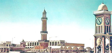 A view of the Sheikhs’ mosque and Clock Tower, 1958 – with permission from ?salat? on Flickr